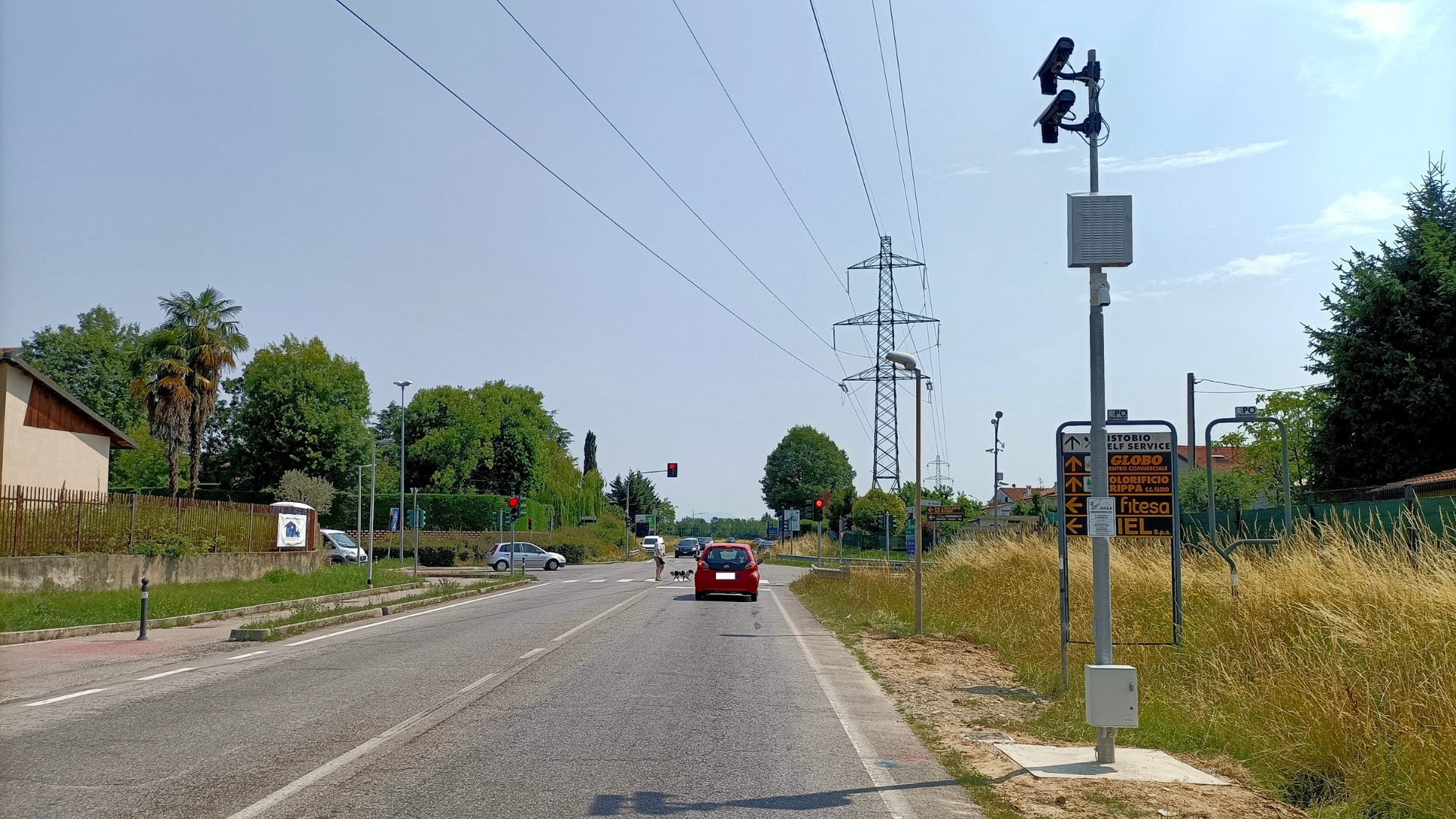 Città metropolitana di Milano: nuova installazione per il controllo degli attraversamenti semaforici lungo la S.P. 179 Villa Fornaci – Trezzo sull’Adda a Trezzano Rosa